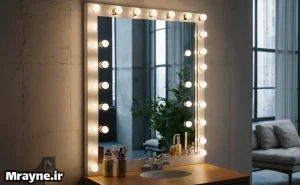 بهترین آینه چراغ دار خانگی